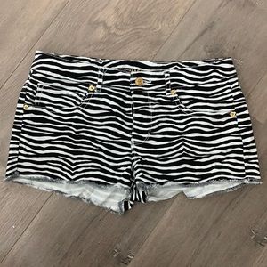 Michael Kors zebra shorts
